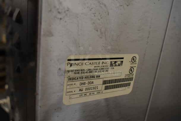 Prince Castle DHB-DDA Stainless Steel Commercial Countertop Dedicated Holding Bin. 120 Volts, 1 Phase. Tested and Working! - Image 3 of 3