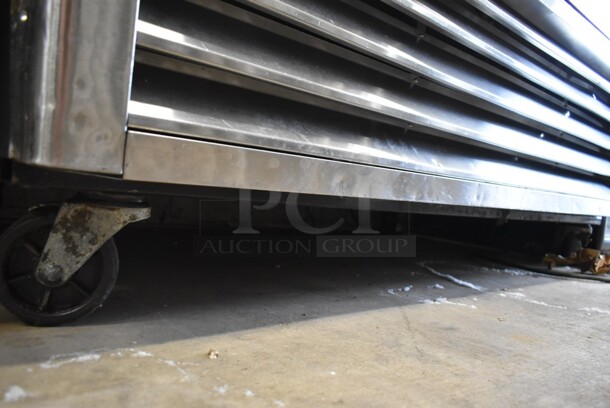 Turbo Air MSR-49NM Stainless Steel Commercial 2 Door Reach In Cooler w/ Poly Coated Racks on Commercial Casters. 115 Volts, 1 Phase. Cannot Test, Unit Trips Breaker - Image 2 of 5