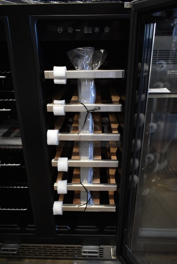 BRAND NEW SCRATCH AND DENT! Whynter BWB-2060FDS 24" Built-In French Door Dual Zone 20 Bottle Wine 60 Can Beverage Cooler Merchandiser. 115 Volts, 1 Phase. Tested and Working! - Image 3 of 6