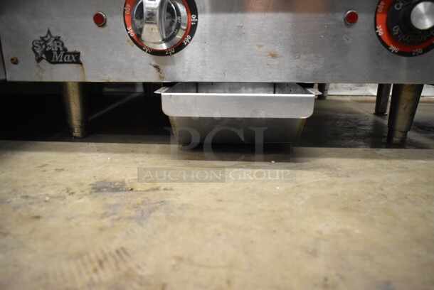 Star Max Stainless Steel Commercial Countertop Electric Powered Flat Top Griddle. 208/240 Volts, 1 Phase.  - Image 2 of 4