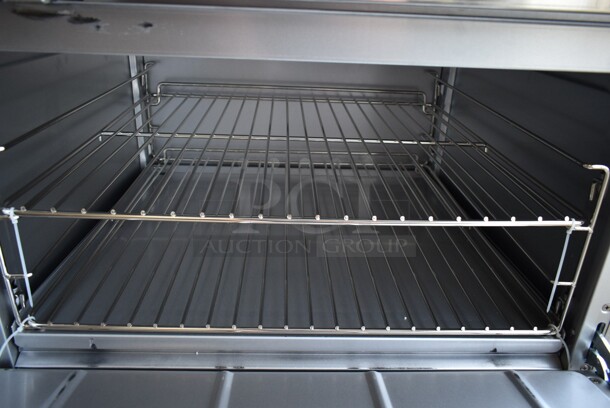 BRAND NEW SCRATCH AND DENT! 2023 Mainstreet 541E60G24N Stainless Steel Commercial Natural Gas Powered 6 Burner 60" Range with 24" Griddle and 2 Standard Ovens, Over Shelf and Back Splash. 280,000 BTU - Image 8 of 12