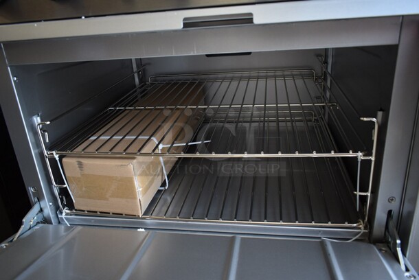 BRAND NEW SCRATCH AND DENT! 2023 Mainstreet 541E60G24N Stainless Steel Commercial Natural Gas Powered 6 Burner 60" Range with 24" Griddle and 2 Standard Ovens, Over Shelf and Back Splash. 280,000 BTU - Image 10 of 12