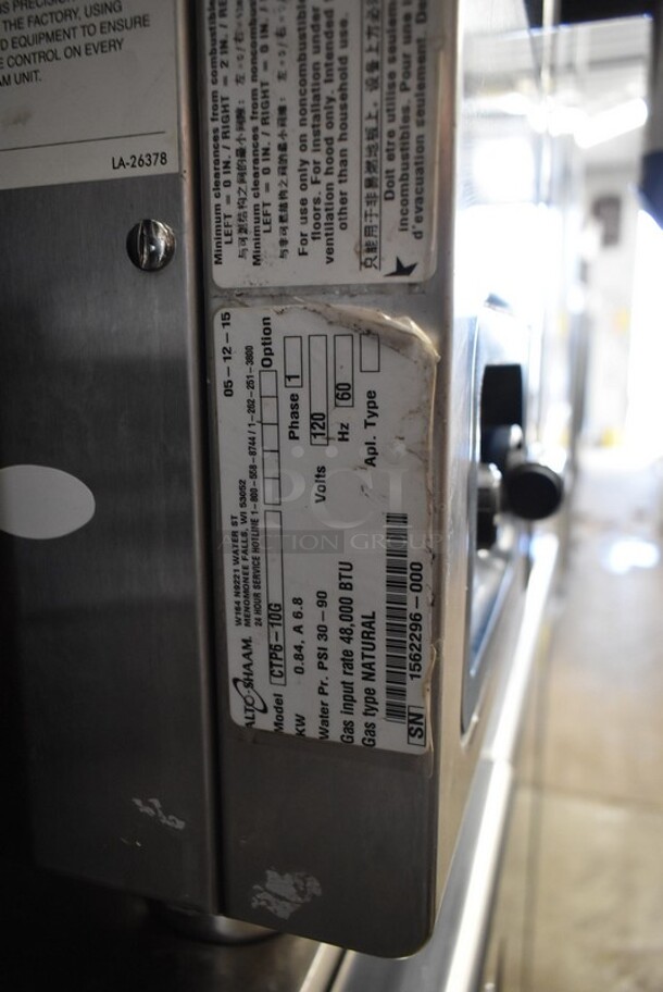 2 2015 Alto Shaam CTP6-10G Stainless Steel Commercial Natural Gas Powered Combi Convection Oven. 2 Times Your Bid! - Image 5 of 5
