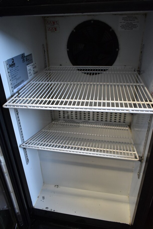 Imbera VR06 Metal Commercial Single Door Mini Cooler Merchandiser w/ Poly Coated Racks. 115 Volts, 1 Phase. Tested and Powers On But Does Not Get Cold - Image 3 of 4