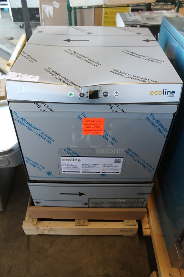 BRAND NEW SCRATCH AND DENT! 2022 Hobart EUH Ecoline Stainless Steel Commercial Undercounter Dishwasher. 208-240 Volts, 1 Phase.  - Image 2 of 7