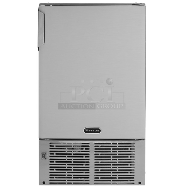 BRAND NEW SCRATCH AND DENT! Whynter MIM-14231SS Stainless Steel 14” Undercounter Automatic Marine Ice Maker 23lb Daily Output. 115 Volts, 1 Phase. Tested and Working! - Image 1 of 6