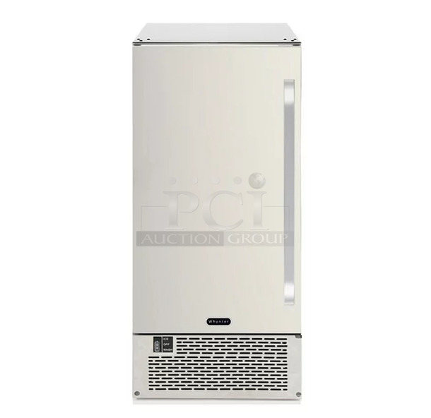 BRAND NEW SCRATCH AND DENT! Whynter UIM-502SS Built-In / Freestanding 15" Ice Maker Machine Stainless Steel 25lb. 115 Volt, 1 Phase. Tested and Working! - Image 1 of 9