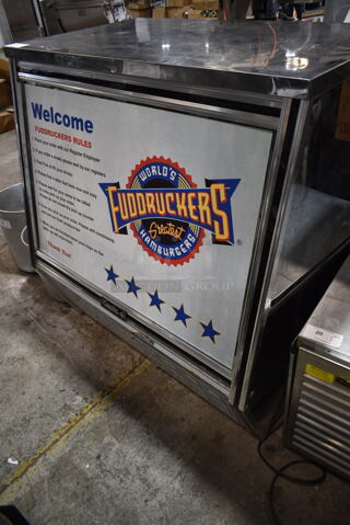 2016 Leader HDL48S/C Stainless Steel Commercial Floor Style Deli Display Case Merchandiser. 115 Volts, 1 Phase. Tested and Powers On But Does Not Get Cold
