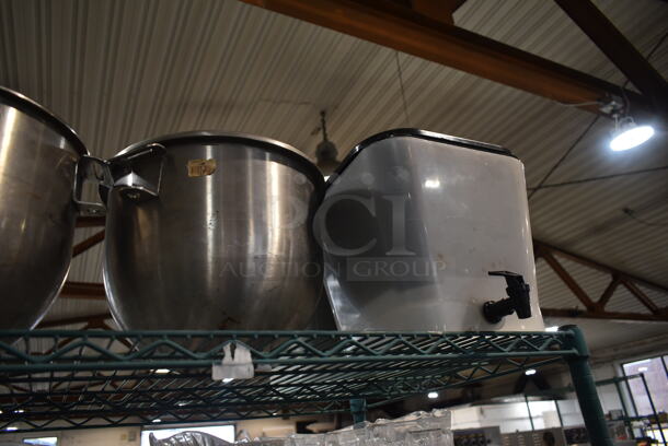 ALL ONE MONEY! TWO TIER LOT of Various Items Including 2 Stainless Steel Mixing Bowls, Drop In Bins and Pitchers.  - Image 5 of 5