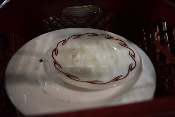 ALL ONE MONEY! Lot of 2 Bins of Dishes Including Plates - Image 2 of 5
