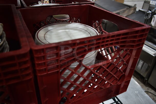 ALL ONE MONEY! Lot of 2 Bins of Dishes Including Plates and Bowls - Image 4 of 5