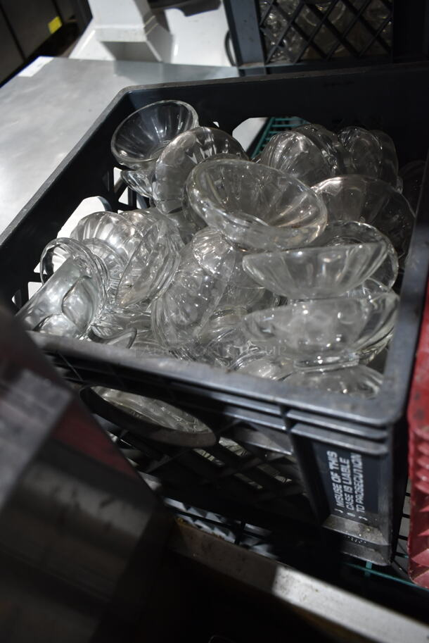 ALL ONE MONEY! Lot of 3 Bins of Dishes Including Mugs, Footed Beverage Glasses and Dessert Cups - Image 7 of 7