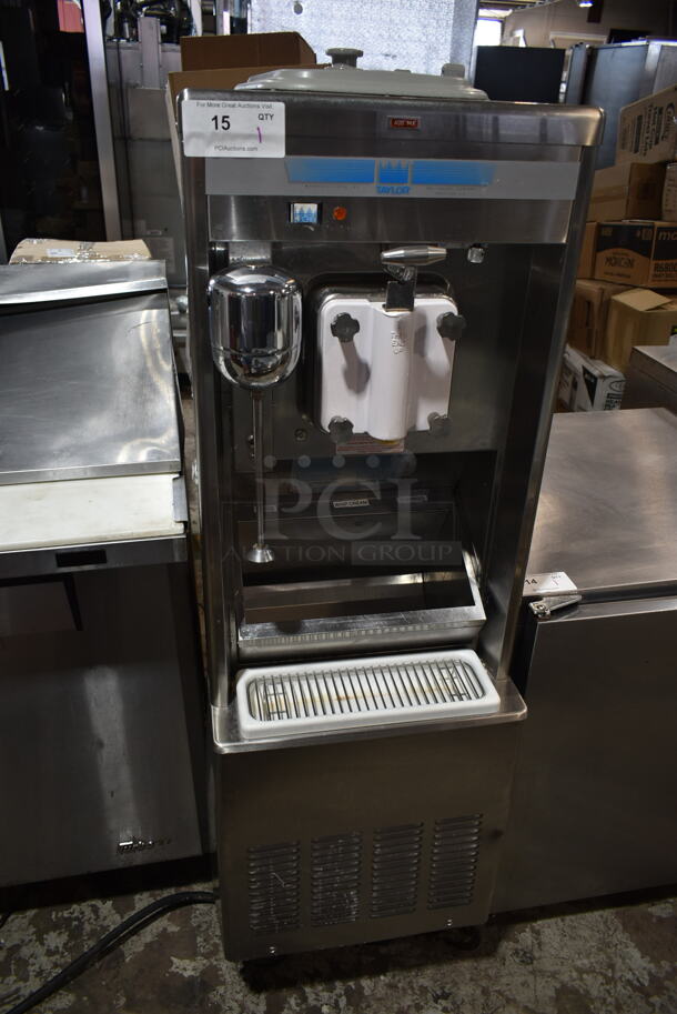 2014 Taylor 441-27 Stainless Steel Commercial Floor Style Air Cooled Single Flavor Soft Serve Ice Cream Machine on Commercial Casters. 208-230 Volts, 1 Phase. - Image 1 of 8