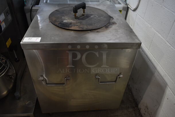 Stainless Steel Commercial Natural Gas Powered Tandoor / Tandoori Oven on Commercial Casters. - Image 1 of 4