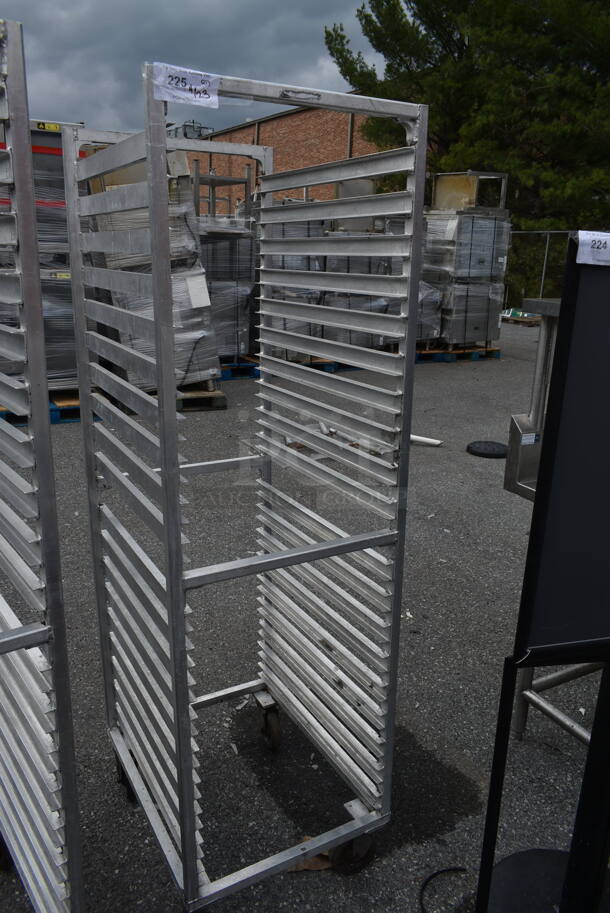 Metal Commercial Pan Transport Rack on Commercial Casters.  - Image 2 of 3
