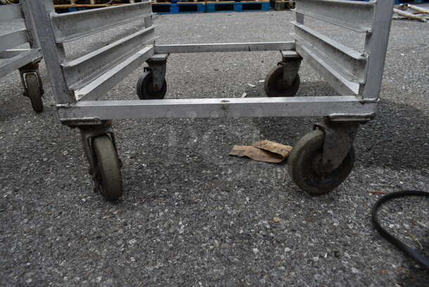 Metal Commercial Pan Transport Rack on Commercial Casters.  - Image 3 of 3