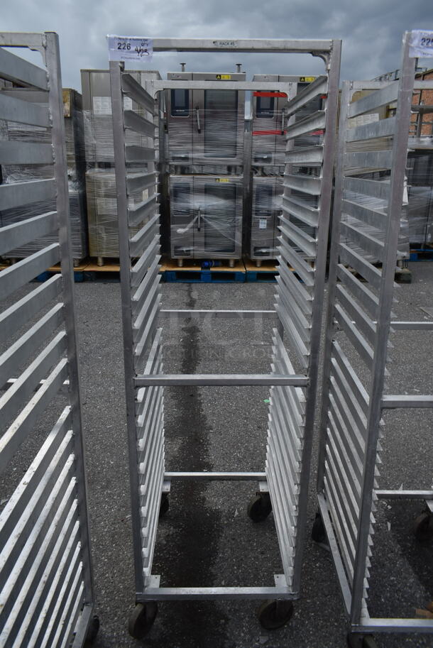 Metal Commercial Pan Transport Rack on Commercial Casters.  - Image 1 of 3