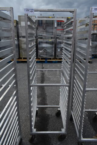 Metal Commercial Pan Transport Rack on Commercial Casters. 