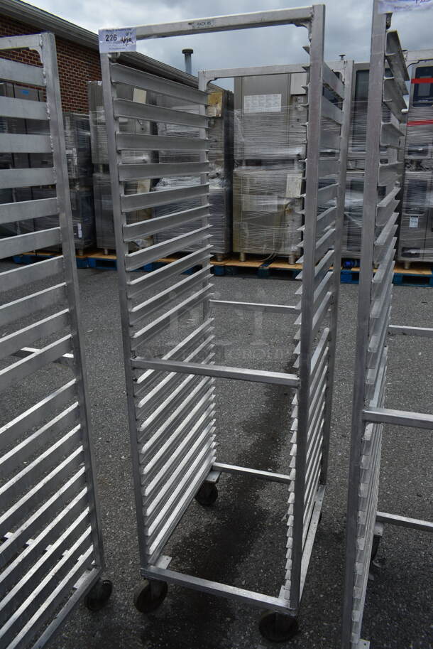 Metal Commercial Pan Transport Rack on Commercial Casters.  - Image 2 of 3