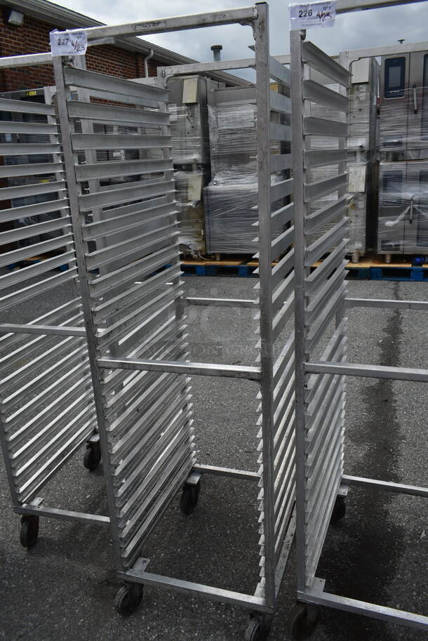 Metal Commercial Pan Transport Rack on Commercial Casters.  - Image 2 of 3