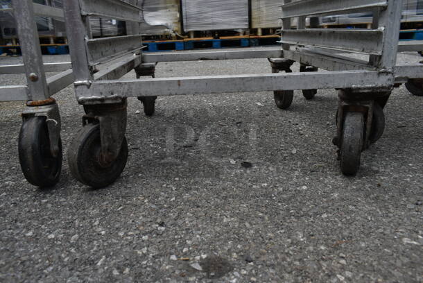 Metal Commercial Pan Transport Rack on Commercial Casters.  - Image 3 of 3