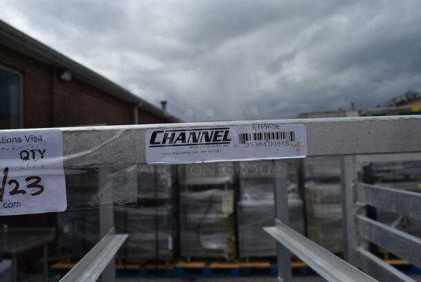 Channel ETPR-5E Metal Commercial Pan Transport Rack on Commercial Casters.  - Image 4 of 4