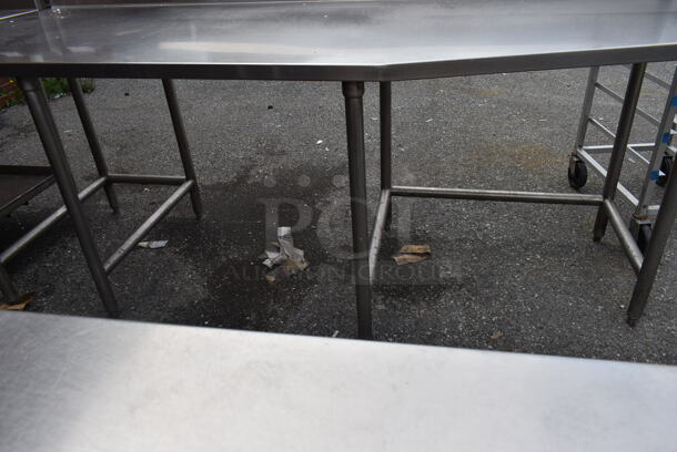 Stainless Steel Commercial Table w/ Back Splash.  - Image 2 of 3