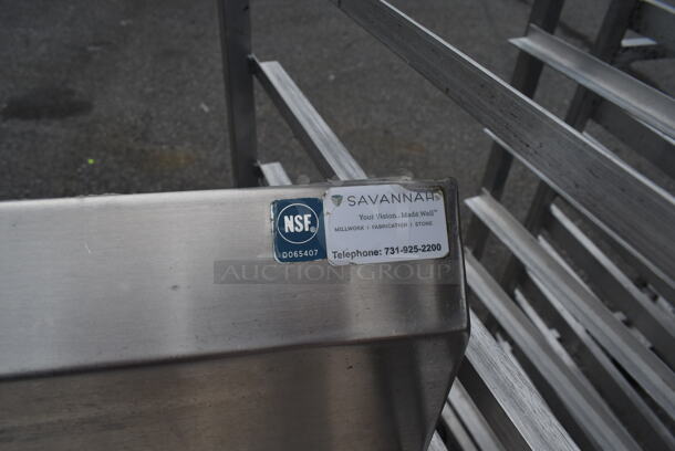 Stainless Steel Commercial Table w/ Back Splash.  - Image 3 of 3