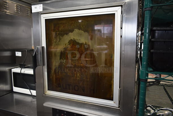 2017 Nu Vu UB-E5/5 Stainless Steel Commercial Floor Style Electric Powered Oven Proofer on Commercial Casters. 208 Volts, 3 Phase.  - Image 3 of 8