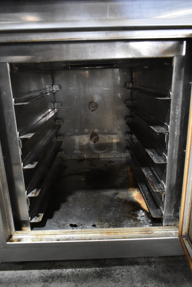 2017 Nu Vu UB-E5/5 Stainless Steel Commercial Floor Style Electric Powered Oven Proofer on Commercial Casters. 208 Volts, 3 Phase.  - Image 8 of 8