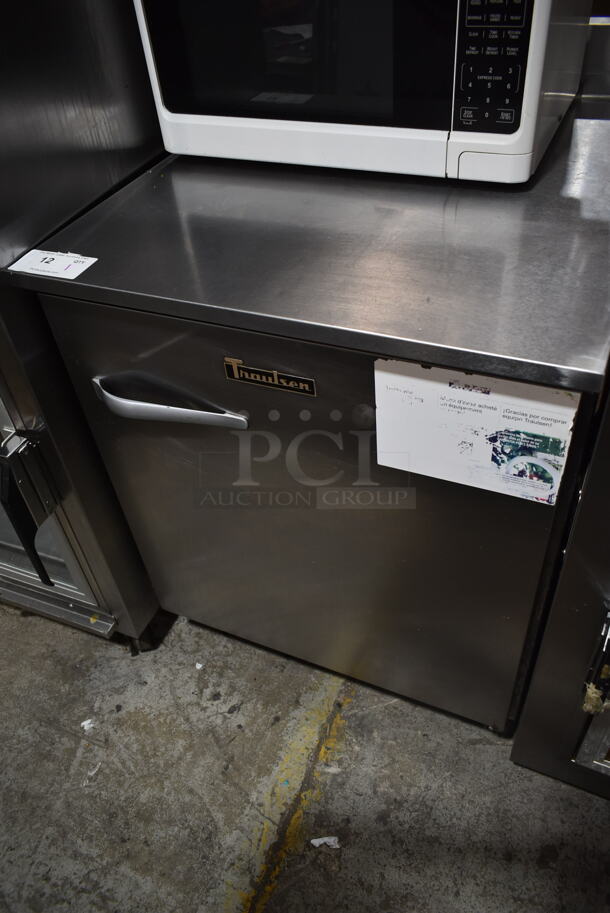 2017 Traulsen ULT27-R Stainless Steel Commercial Single Door Undercounter Cooler on Commercial Casters. 115 Volts, 1 Phase. Tested and Does Not Power On
 - Image 1 of 6