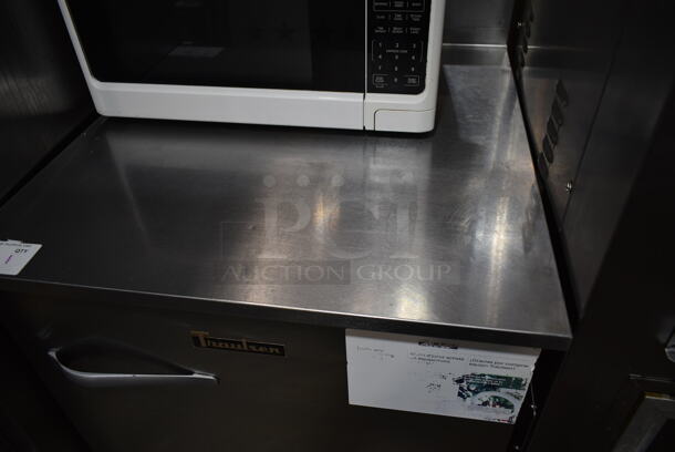 2017 Traulsen ULT27-R Stainless Steel Commercial Single Door Undercounter Cooler on Commercial Casters. 115 Volts, 1 Phase. Tested and Does Not Power On
 - Image 2 of 6