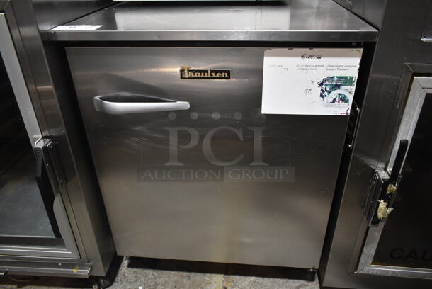 2017 Traulsen ULT27-R Stainless Steel Commercial Single Door Undercounter Cooler on Commercial Casters. 115 Volts, 1 Phase. Tested and Does Not Power On
 - Image 3 of 6