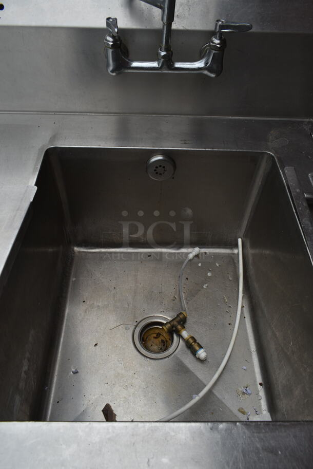Stainless Steel Commercial Left Side Dirty Side Dishwasher Table w/ Handles and Spray Nozzle Attachment. Bays; 20x25, 20x22 - Image 7 of 12
