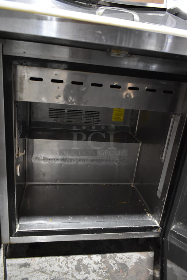 Turbo Air MST-28-12-N Stainless Steel Commercial Sandwich Salad Prep Table Bain Marie Mega Top on Commercial Casters. 115 Volts, 1 Phase. Tested and Working! - Image 5 of 7