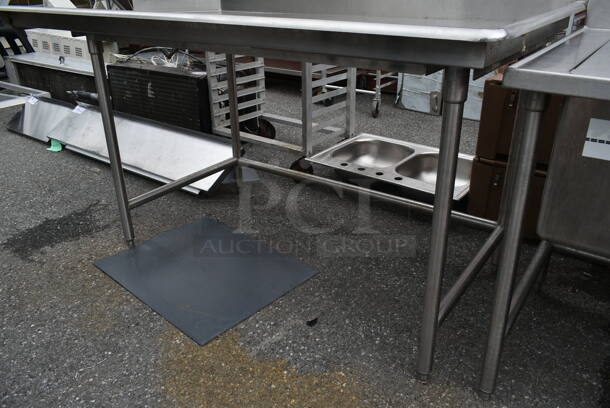 Stainless Steel Commercial Right Side Clean Side Dishwasher Table.  - Image 2 of 3