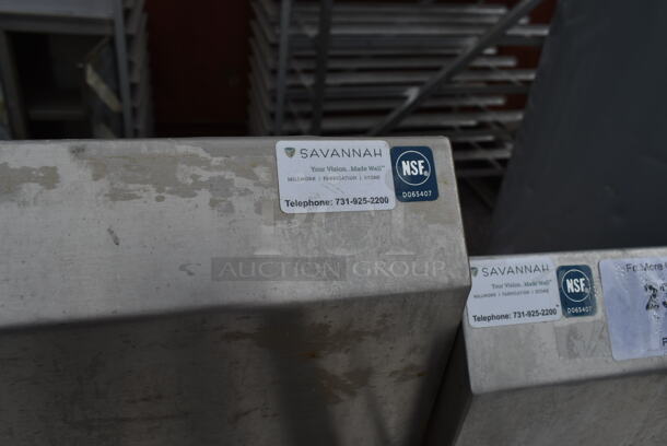 Stainless Steel Commercial Right Side Clean Side Dishwasher Table.  - Image 3 of 3
