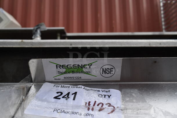 Regency 600WS1224 Stainless Steel Wall Mount Shelf.  - Image 3 of 3