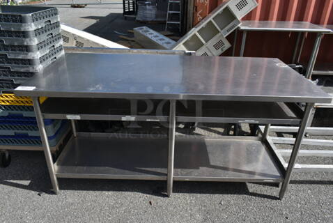 Stainless Steel Commercial Table w/ Under Shelf. 