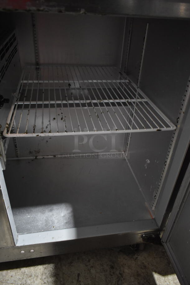 2017 Traulsen UHT48-LR Stainless Steel Commercial 2 Door Work Top Cooler on Commercial Casters. 115 Volts, 1 Phase. Tested and Working! - Image 6 of 6