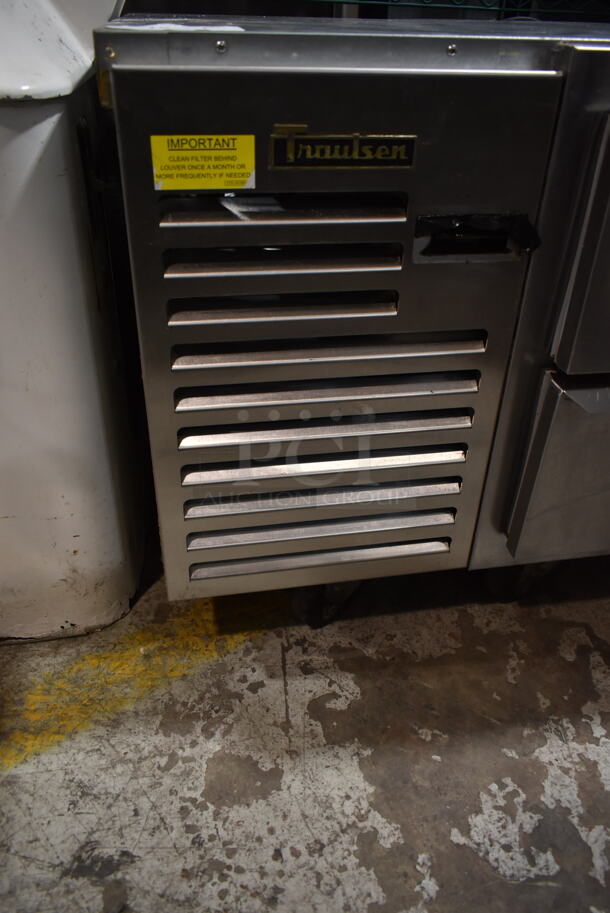 2016 Traulsen TE060HT-ZLB01 Stainless Steel Commercial 2 Drawer Chef Base on Commercial Casters. 115 Volts, 1 Phase. Tested and Does Not Power On - Image 4 of 8