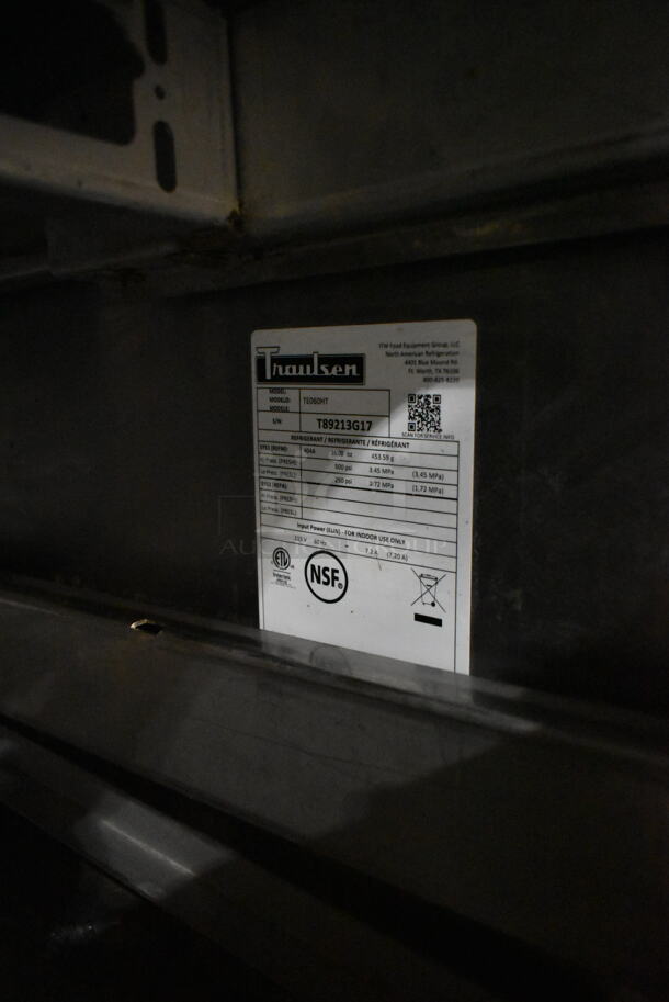 2017 Traulsen TE060HT Stainless Steel Commercial 2 Drawer Chef Base on Commercial Casters. 115 Volts, 1 Phase. Tested and Working! - Image 7 of 7