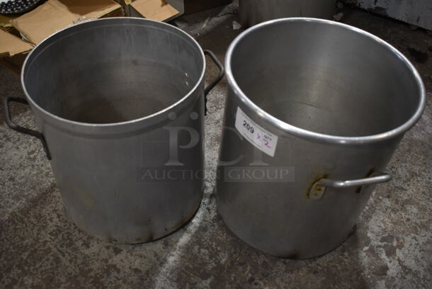 2 Metal Stock Pots. 2 Times Your Bid! - Image 1 of 4