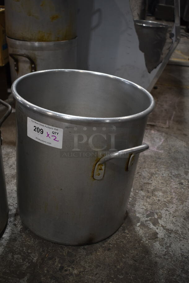 2 Metal Stock Pots. 2 Times Your Bid! - Image 3 of 4