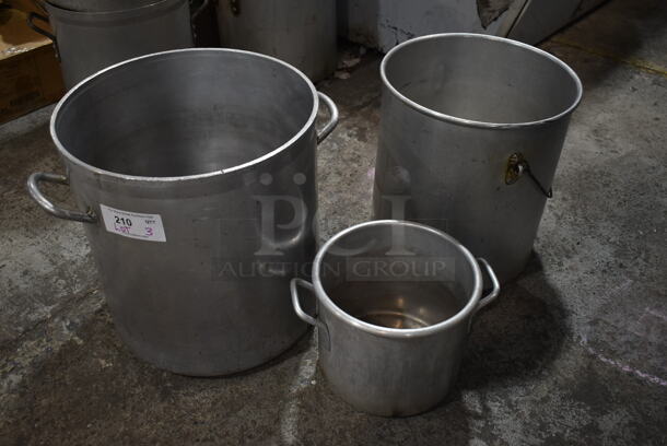 3 Metal Stock Pots. 3 Times Your Bid! - Image 1 of 4