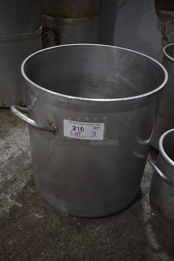 3 Metal Stock Pots. 3 Times Your Bid! - Image 2 of 4
