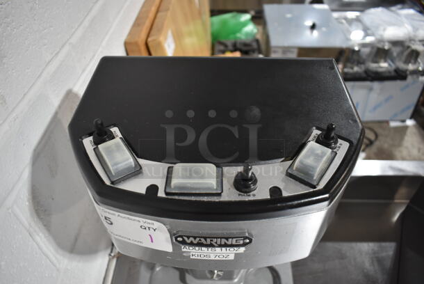 2016 Waring WDM360 Metal Commercial Commercial Countertop 3 Head Drink Mixer. 120 Volts, 1 Phase. Tested and Left Head Is Working But Other Two Do Not Move - Image 2 of 4