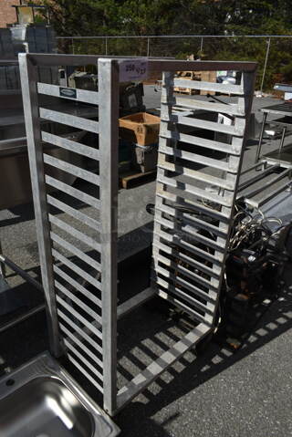 Metal Commercial Pan Transport Rack on Commercial Casters. 
