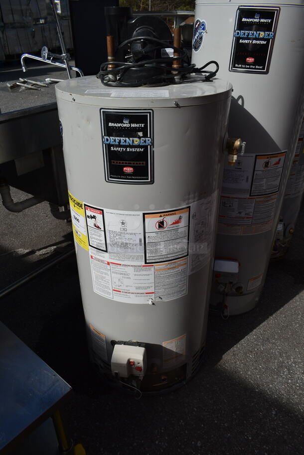 Bradford White M1TW50S6FBN Metal Commercial Natural Gas Powered Water Heater. 40,000 BTU.  - Image 1 of 6