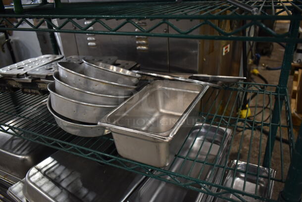 ALL ONE MONEY! Tier Lot of Various Items Including Round Metal Baking Pans and Straining Inserts for Drop In Bins - Image 3 of 3